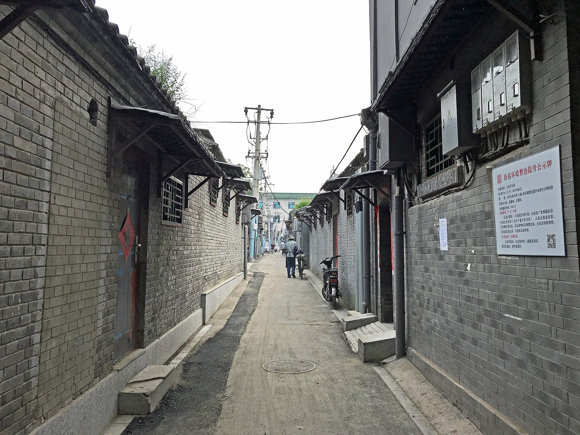 Une ruelle traditionnelle (hutong) de Pékin